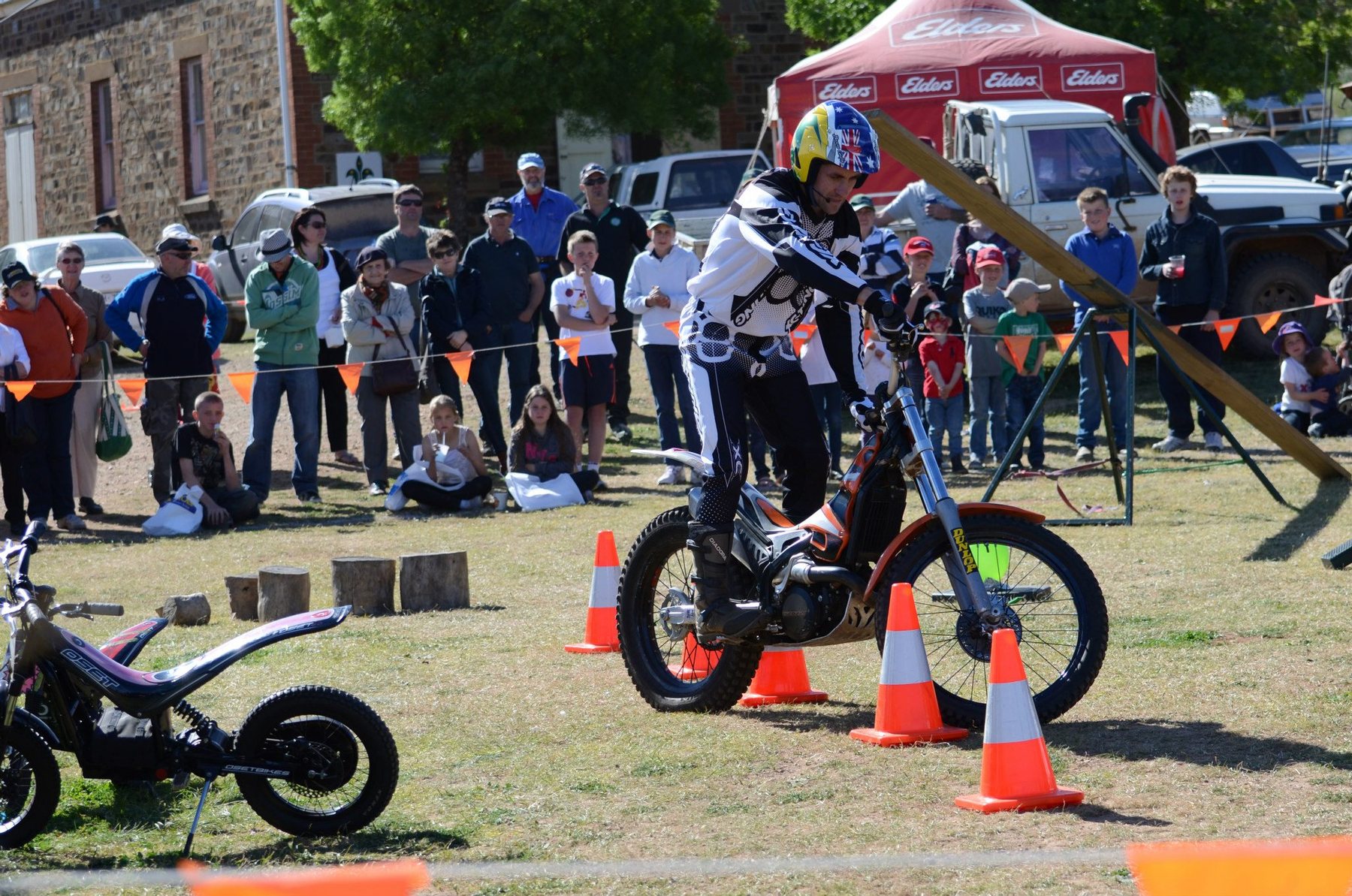 Motorbike display at the Burra Show